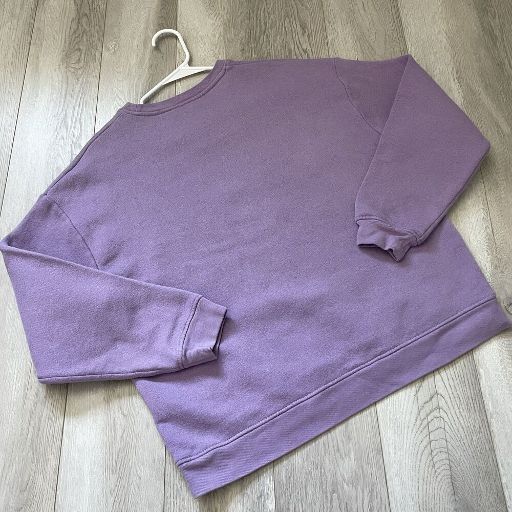 Kule Crewneck Sweatshirt boxy oversized womens Purple (medium) casual athleisure - Picture 4 of 6